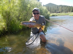 Joe Petrow with a South Platte rainbow