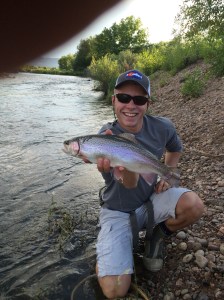 Joe Petrow with a South Platte rainbow